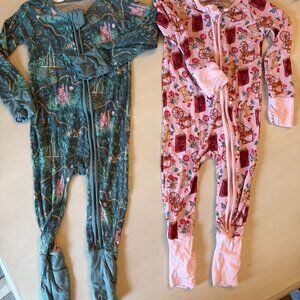 Lot of 2 Bamboo Sleepers Wizard of Oz Sleeping Beauty Little Crowns and Capes